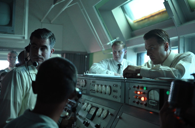 Wernher von Braun (played here by Sacha Seberg) oversees the launch of a Mercury-Redstone rocket in the television adaptation of "The Right Stuff." (Credit: NatGeo/Gene Page)