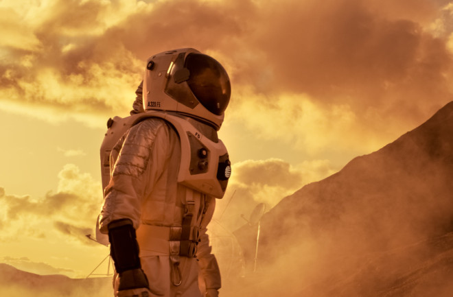 astronaut on mars
