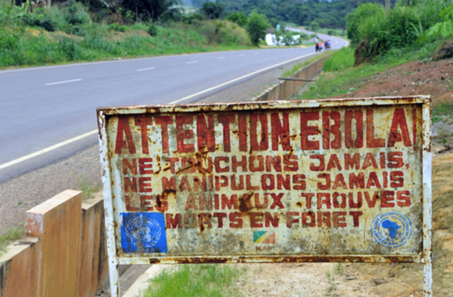 Ebola Congo sign shutterstock