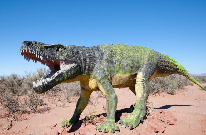Fasolasuchus dinosaur replica in Argentina
