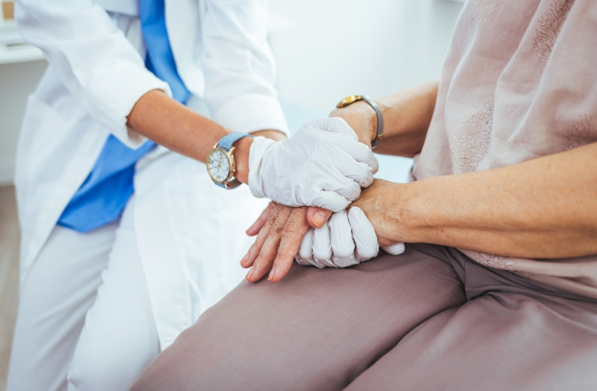Nurse with Lupus patient