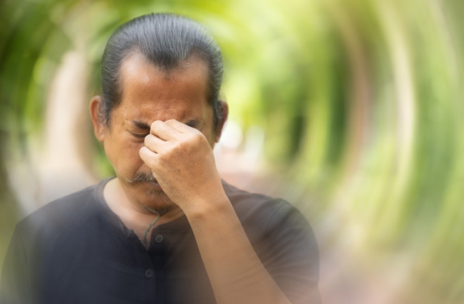 older man with vertigo