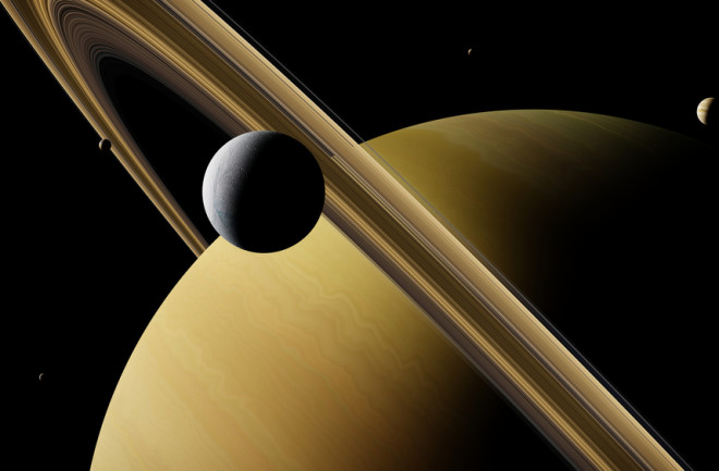 Saturn and her moons