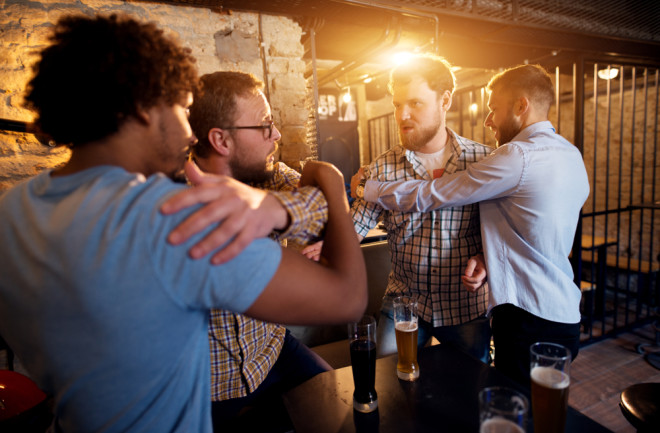Friends Helping Fighting - Shutterstock