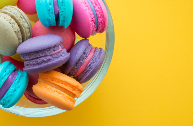 colorful macaroons