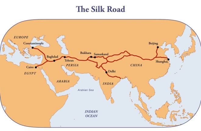 silk road map