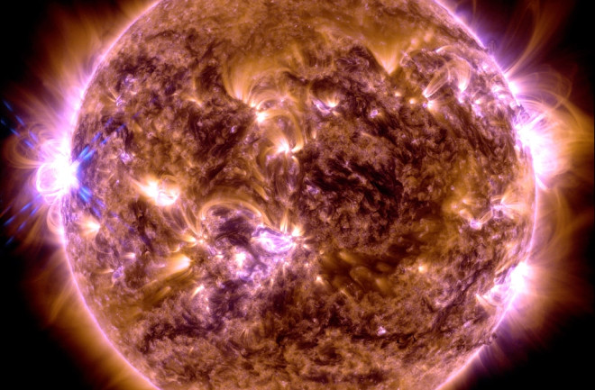 solar flare bright flash